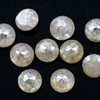 Joopy Gems Mid Grey Diamond Rose Cut Cabochon 4mm Round