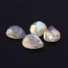 Joopy Gems SALE 607 Labradorite Rose Cut 8x6mm Pear, lot of 4 stones,