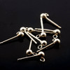 SALE944 Sterling silver ball stud earring, 5 pairs  3mm