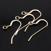 SALE948 Sterling silver fishhook ear wires, 2 pairs