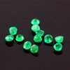 SALE957 Emerald Brilliant Round, 2mm, lot of 12 stones