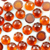 Joopy Gems Hessonite Garnet Rose Cut Cabochon 8mm Round