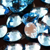 Joopy Gems Swiss Blue Topaz Rose Cut Pear Cabochon 8x6mm