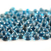 Joopy Gems London Blue Topaz Rose Cut Cabochon 4mm Round