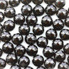 Joopy Gems Black Spinel Rose Cut Cabochon 5mm Round