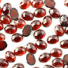 Joopy Gems Almandine Garnet Rose Cut Oval Cabochon 8x6mm FLAT BACK