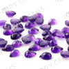 Joopy Gems Amethyst (African) Rose Cut Pear Cabochon 7x5mm FLAT BACK