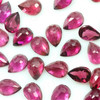 Joopy Gems Rhodolite Garnet Rose Cut Pear Cabochon 7x5mm