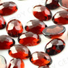 Joopy Gems Almandine Garnet Rose Cut Oval Cabochon 7x5mm FLAT BACK