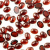 Joopy Gems Almandine Garnet Rose Cut Oval Cabochon 7x5mm FLAT BACK