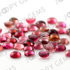 Joopy Gems Dark Orange-Pink Tourmaline Cabochon 6mm Round