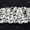 Joopy Gems White Topaz Rose Cut Oval Cabochon 7x5mm