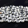 Joopy Gems White Topaz Rose Cut Oval Cabochon 7x5mm