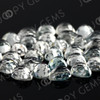 Joopy Gems White Topaz Rose Cut Pear Cabochon 8x10mm