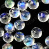 Joopy Gems Rainbow Moonstone Rose Cut Cabochon 2mm Round - AAA grade