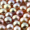 Joopy Gems Purple Freshwater Cultured Pearls Half-Drilled Button 6-6.5mm