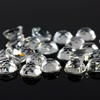 Joopy Gems White Topaz Rose Cut Cabochon 8mm Round