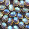 Joopy Gems Labradorite Rose Cut Cabochon 6x8mm Oval