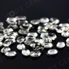 Joopy Gems White Topaz Rose Cut Oval Cabochon 6x4mm