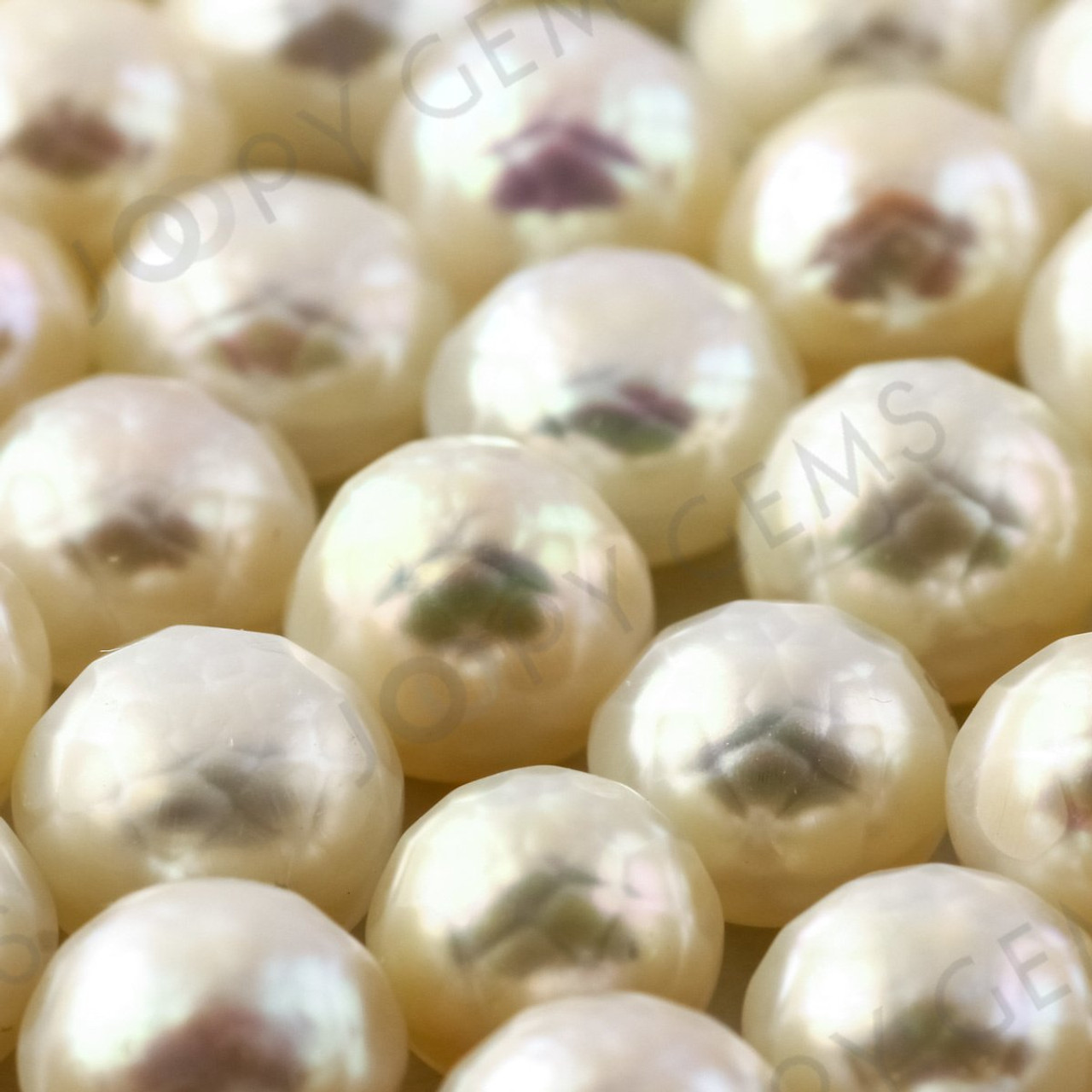 Freshwater Cultured Half-Drilled 4–4.4mm Round Pearl White A-Grade