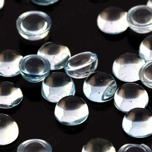 Joopy Gems Sky Blue Topaz Cabochon 4mm Round