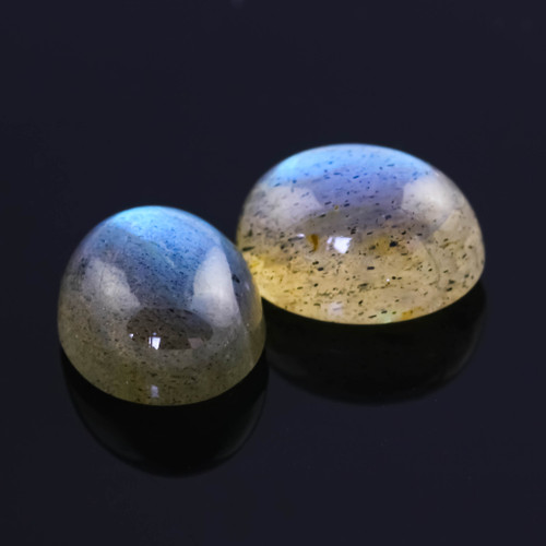 Joopy Gems SALE 600 Labradorite Cabochon 10x8mm Oval, lot of 2 stones