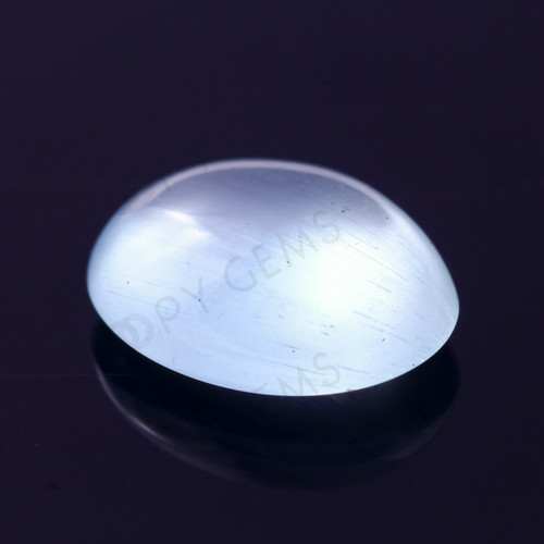 Joopy Gems Aquamarine (Milky) Oval Cabochon, 1.66 carats, 9.1x7.2x3.7mm