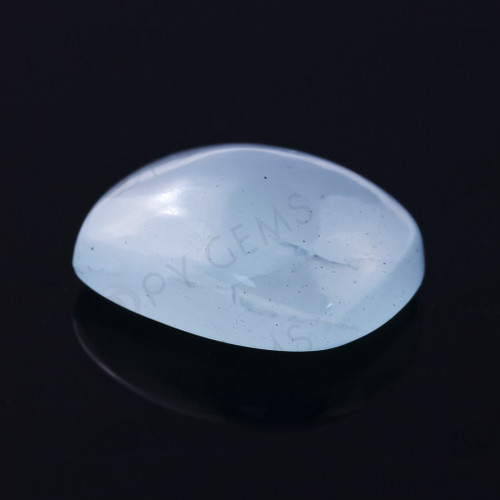 Joopy Gems Aquamarine (Milky) Rectangle Cabochon, 1.99 carats, 8.9x7.1x3.8mm