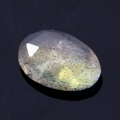 Joopy Gems Labradorite Rose Cut Freeform, 1.215 carats, 10.1x7.1x2.5mm