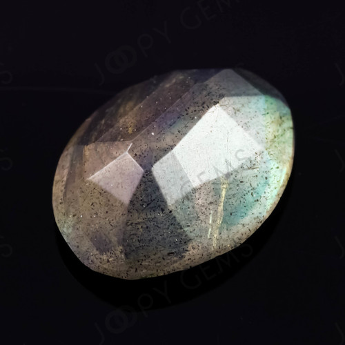 Joopy Gems Labradorite Rose Cut Freeform, 1.755 carats, 9.9x7.8x3.6mm