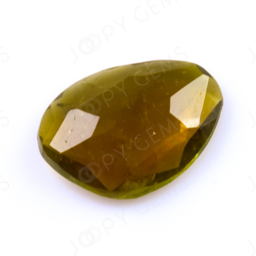 Joopy Gems Tourmaline Rose Cut Freeform, 0.595 carats, 7.6x5.5x1.9mm, PFRTOU764