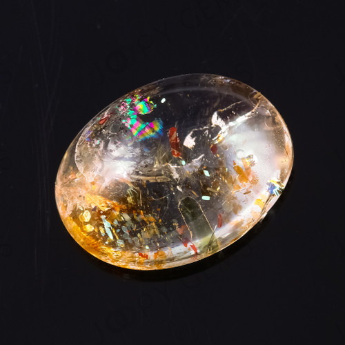 Joopy Gems Sunstone Oval Cabochon, 3.84 carats, 12.4x9.5x4.8mm