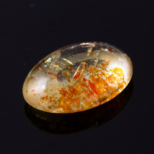 Joopy Gems Sunstone Oval Cabochon, 3.205 carats, 12.7x8.9x4mm