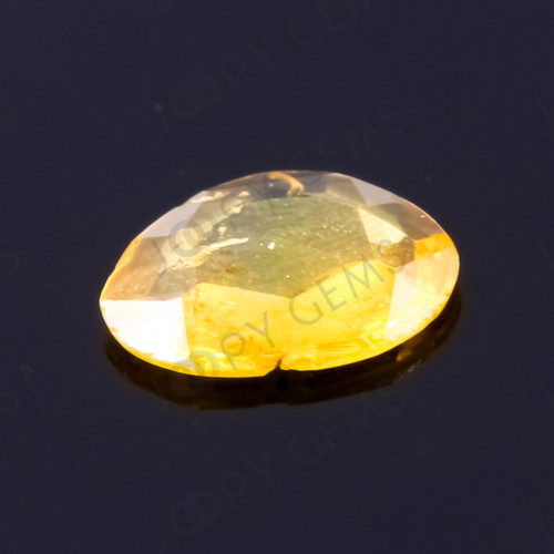 Joopy Gems Yellow Sapphire Rose Cut Freeform (Polki), 0.165 carats, 4.9x4x1mm