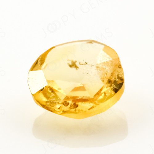 Joopy Gems Yellow Sapphire Rose Cut Freeform (Polki), 0.33 carats, 4.4x4.4x1.7mm