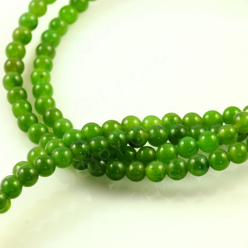 Joopy Gems Jade Beads 4mm Round, 40cm Full Strand