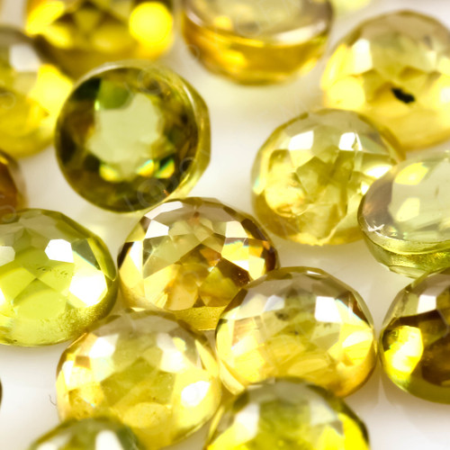 Joopy Gems Sphene Rose Cut Cabochon 3.5mm Round