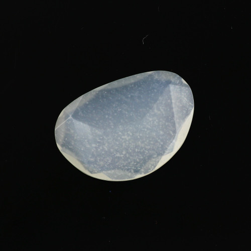 Joopy Gems White Moonstone Rose Cut Freeform (Polki), 8.780 carats, 21.4x14.7x3.3mm