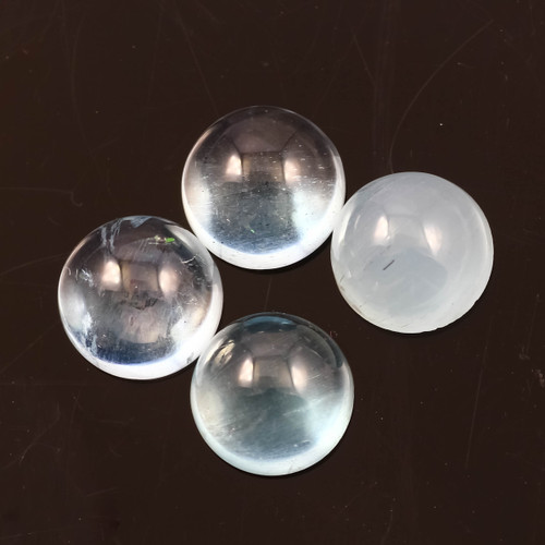 Joopy Gems SALE792 Aquamarine Cabochon 5mm Round  lot of 4 stones