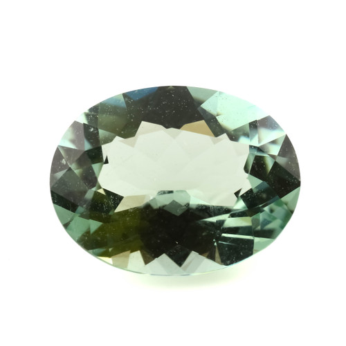 SALE924 Mint Green Tourmaline Mixed Cut 8.9x6.9mm Oval , 1.81ct