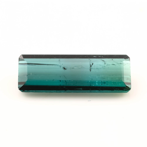 SALE926 Teal Tourmaline Step Cut 14x5mm Octagon, 2.10ct