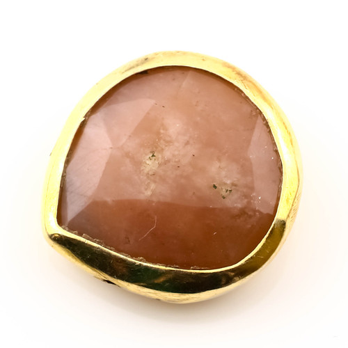 SALE932 Tourmaline Polki Set in 14ct gold filled silver 15x15mm approx