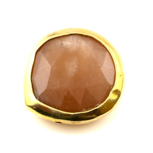SALE932 Tourmaline Polki Set in 14ct gold filled silver 15x15mm approx
