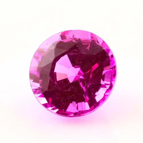 SALE933 Synthetic (lab grown) Pink Sapphire Brilliant Cut 8mm Round
