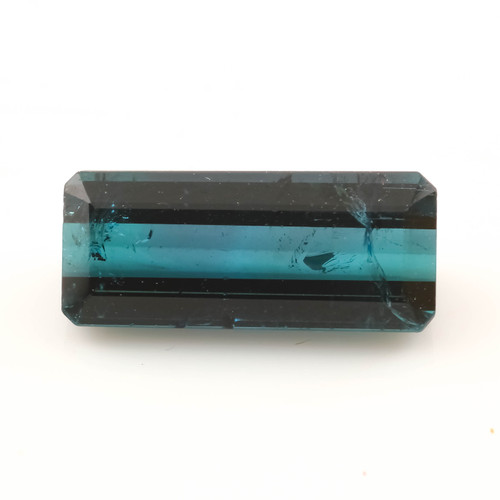 SALE935 Blue Tourmaline Step Cut 12x4.9mm Octagon