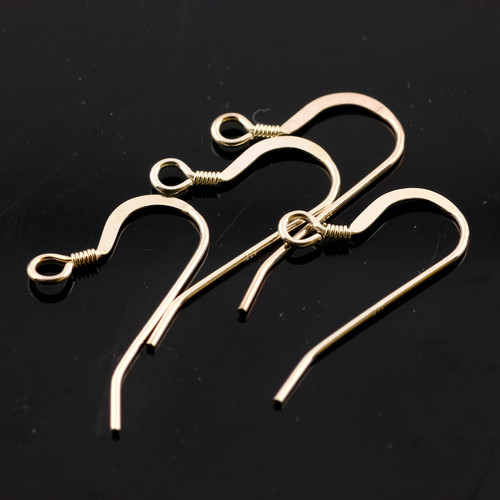 SALE948 Sterling silver fishhook ear wires, 2 pairs
