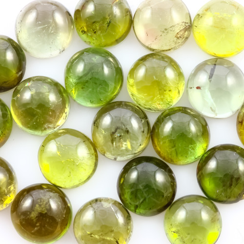 Joopy Gems Yellow-Green Tourmaline Cabochon 6mm Round (CTOUYGR6)
