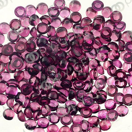 Joopy Gems Rhodolite Garnet Cabochon 3mm Round