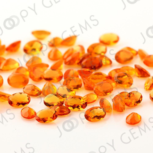 Joopy Gems Fire Opal Mixed Cut Gemstone 6x4mm Oval