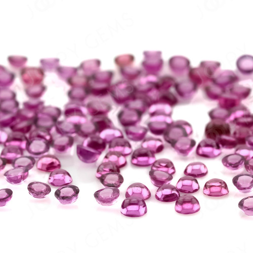 Joopy Gems Rhodolite Garnet Cabochon 2mm Round